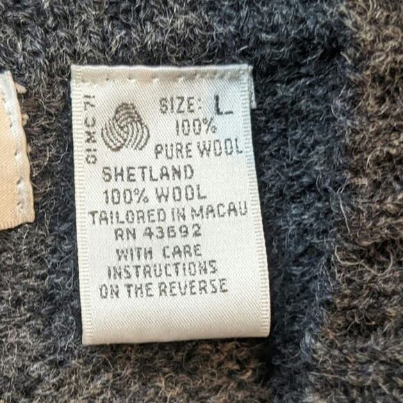 Vtg Brian MacNeil Shetland Wool Argyle Sweater Preppy Academia Grandpa Vest L - Picture 6 of 9